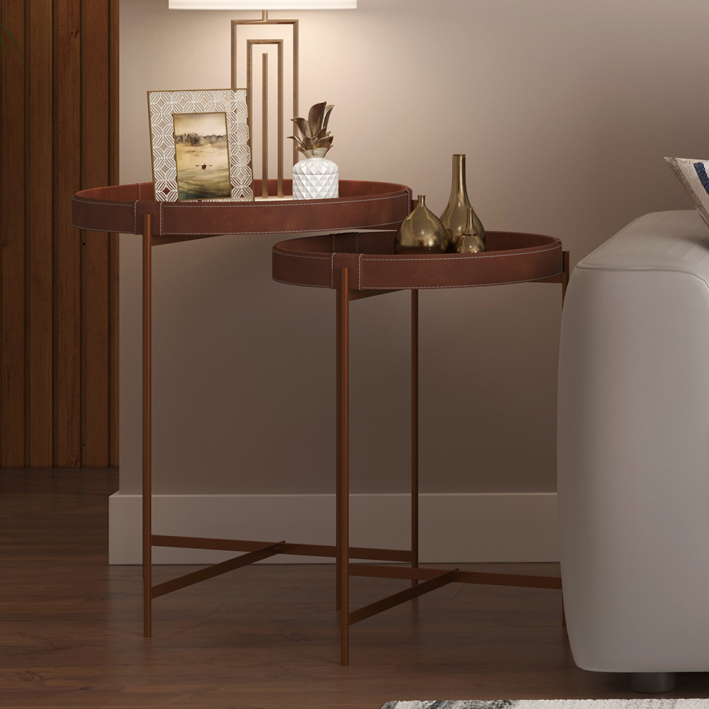 decoracao de sala com mesa de canto 4