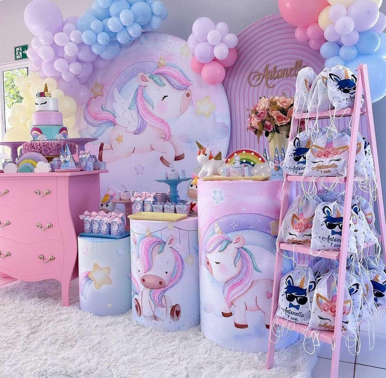decoração mágica unicórnio