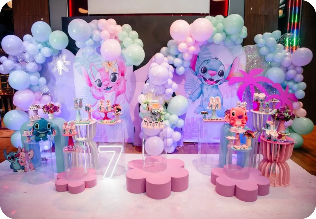 quarto infantil Stitch rosa