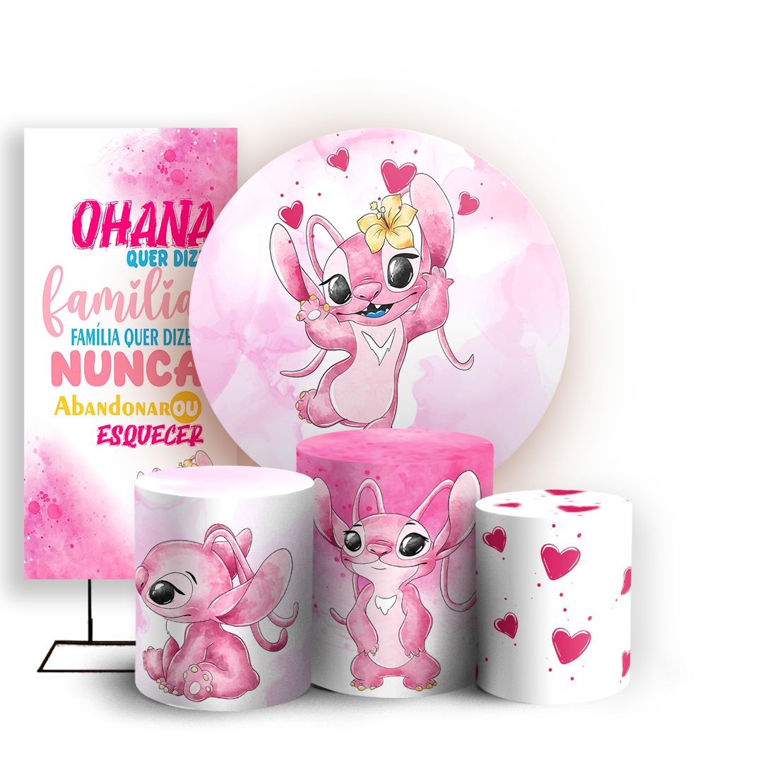 lembrancinhas Stitch rosa