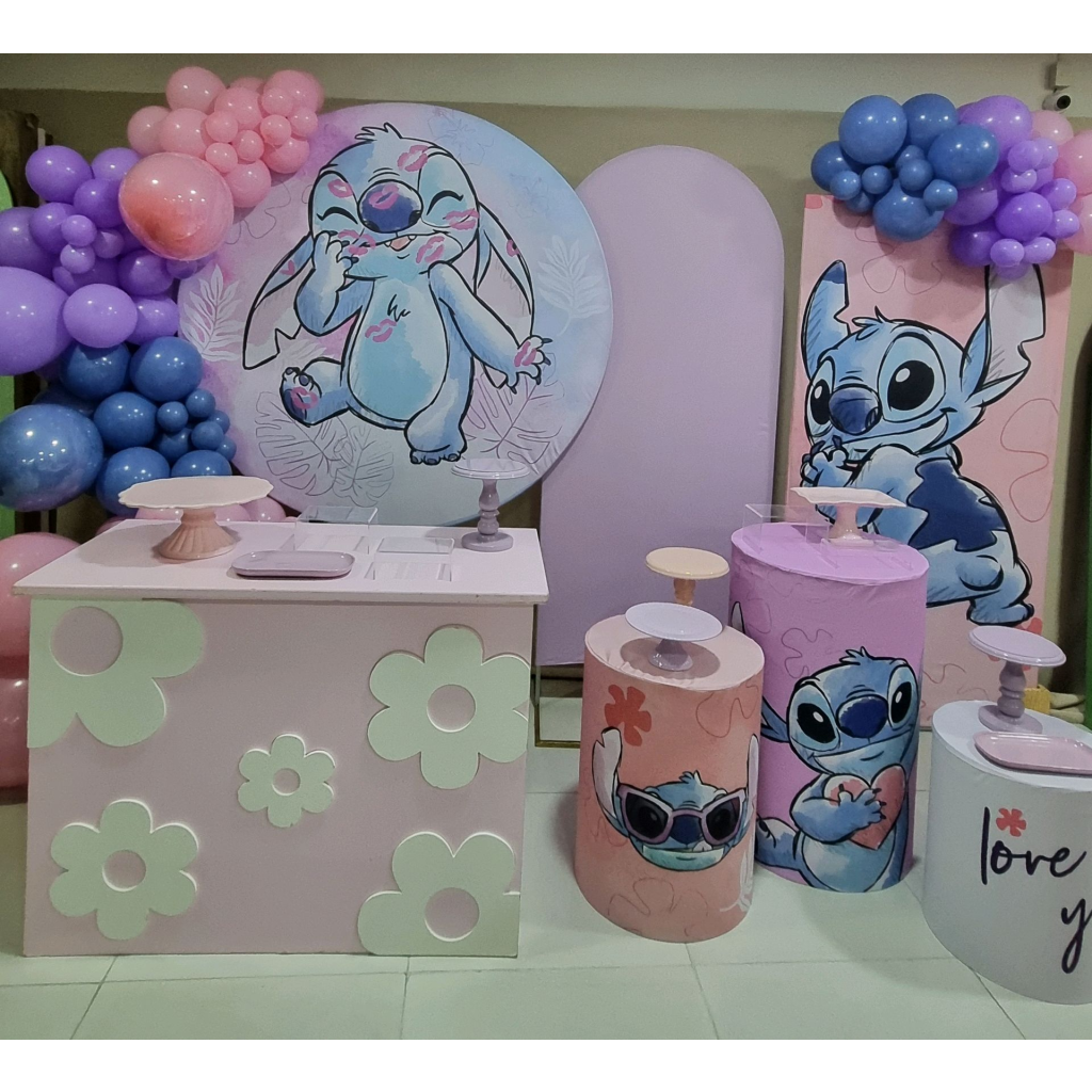ideias festa Stitch rosa