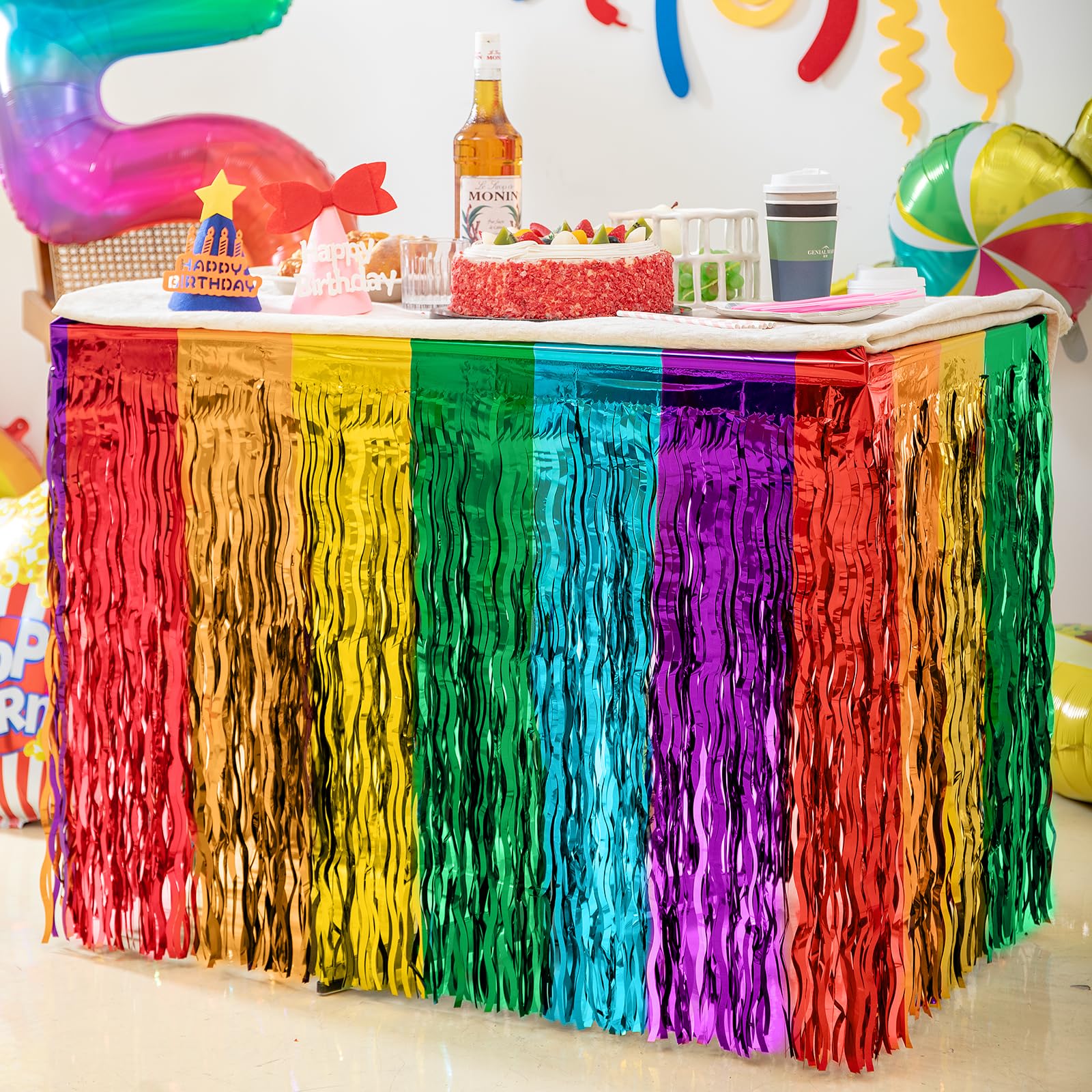 decoração festa das cores neon