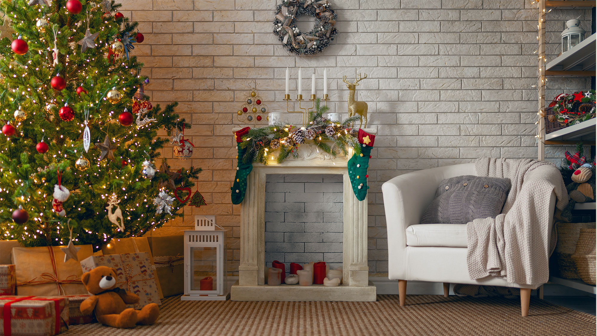 decoração de natal simples e barata