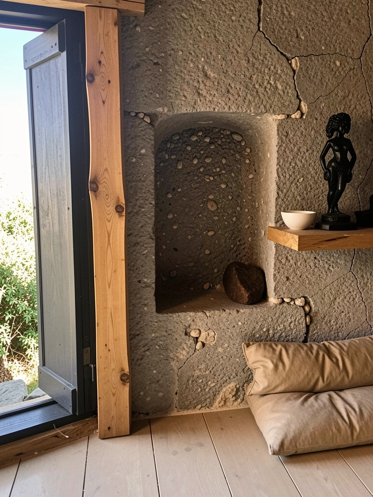 Tabela de preços com valores de papel de parede e painéis, disposta sobre uma mesa.