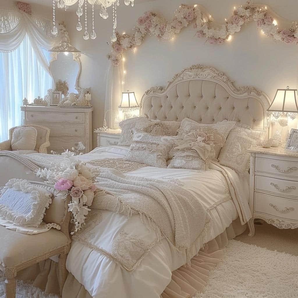 iluminação romântica quarto