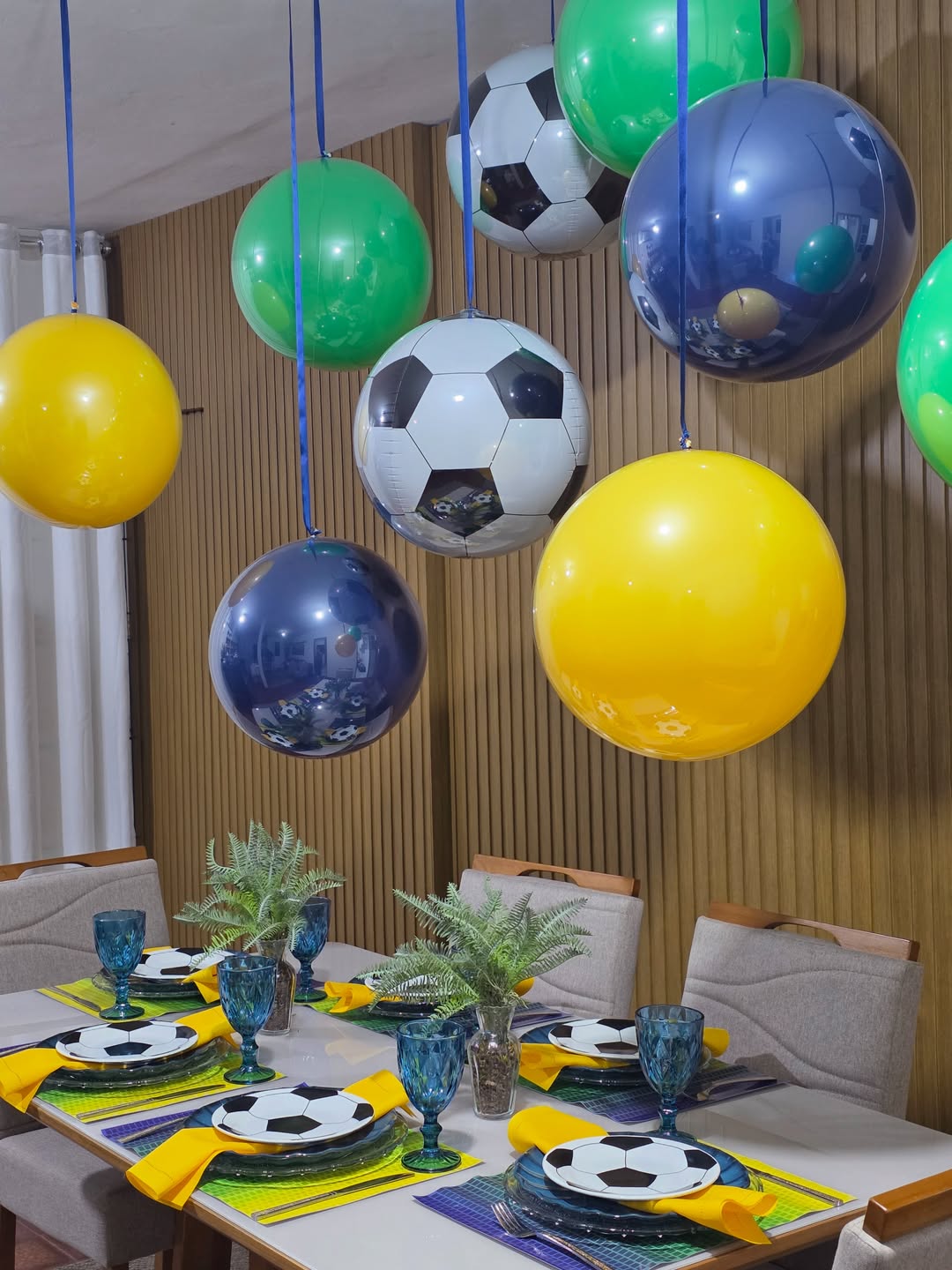decoração temática futebol apartamento