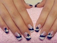 unha de gel decorada simples