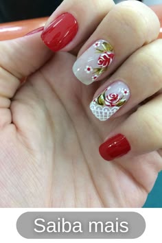 decoração de unha em gel