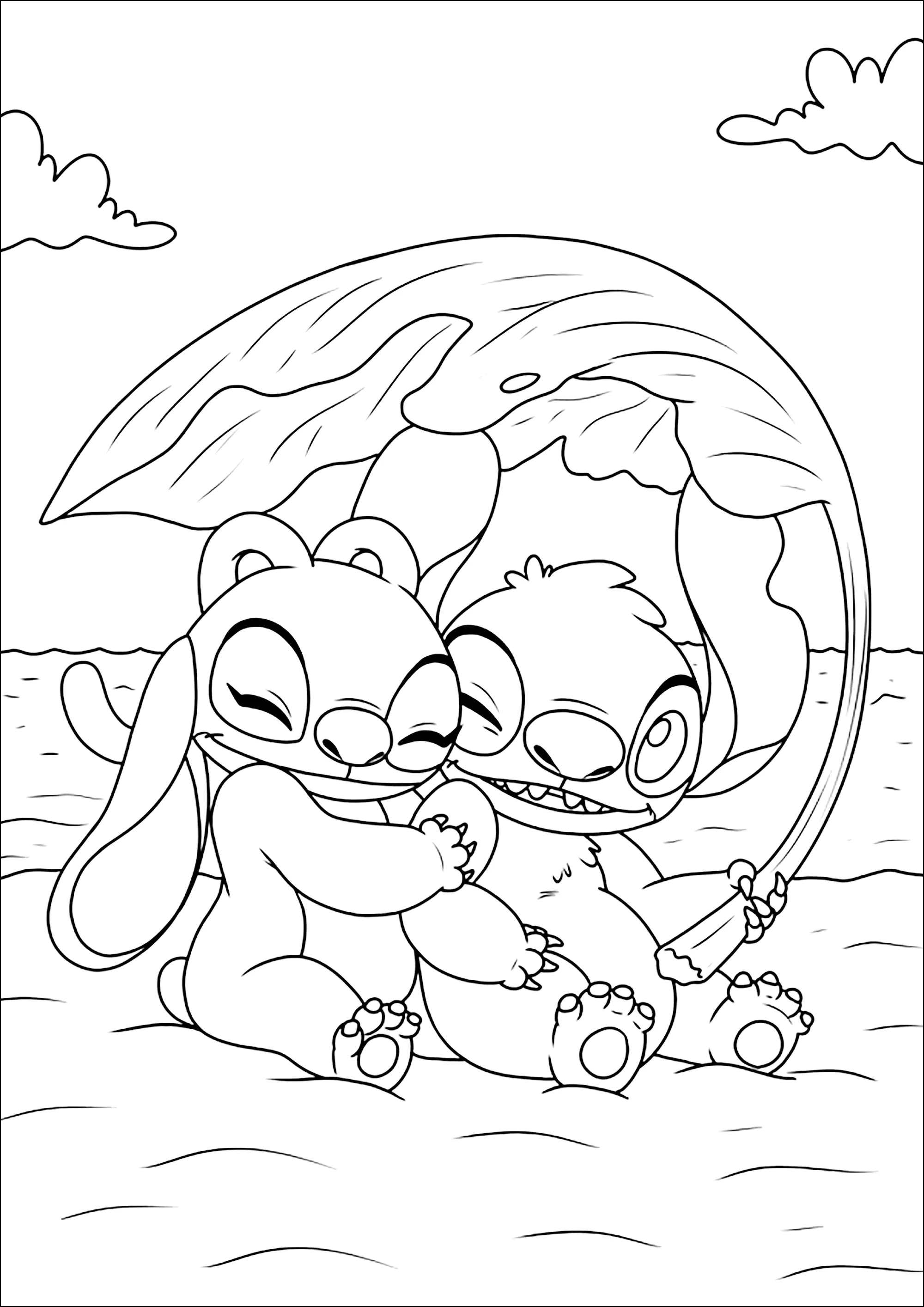 ideias de colorir stitch