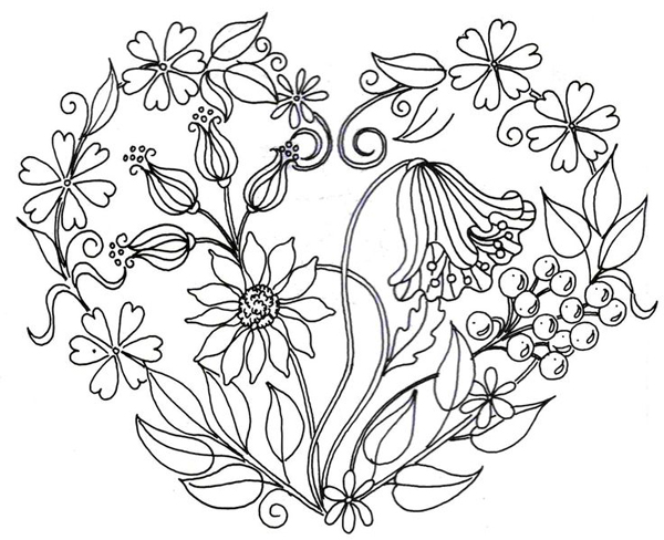 desenhos botânicos para colorir