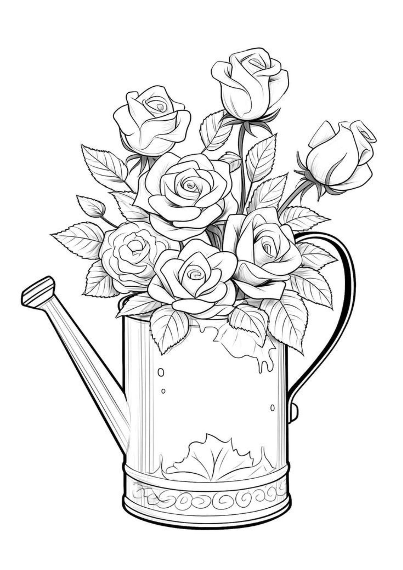 ilustrações de flores para colorir