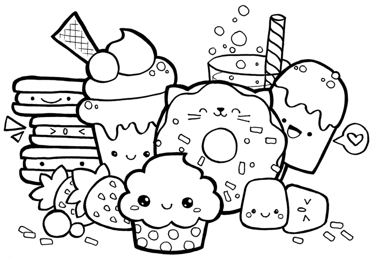 desenhos fofos para colorir