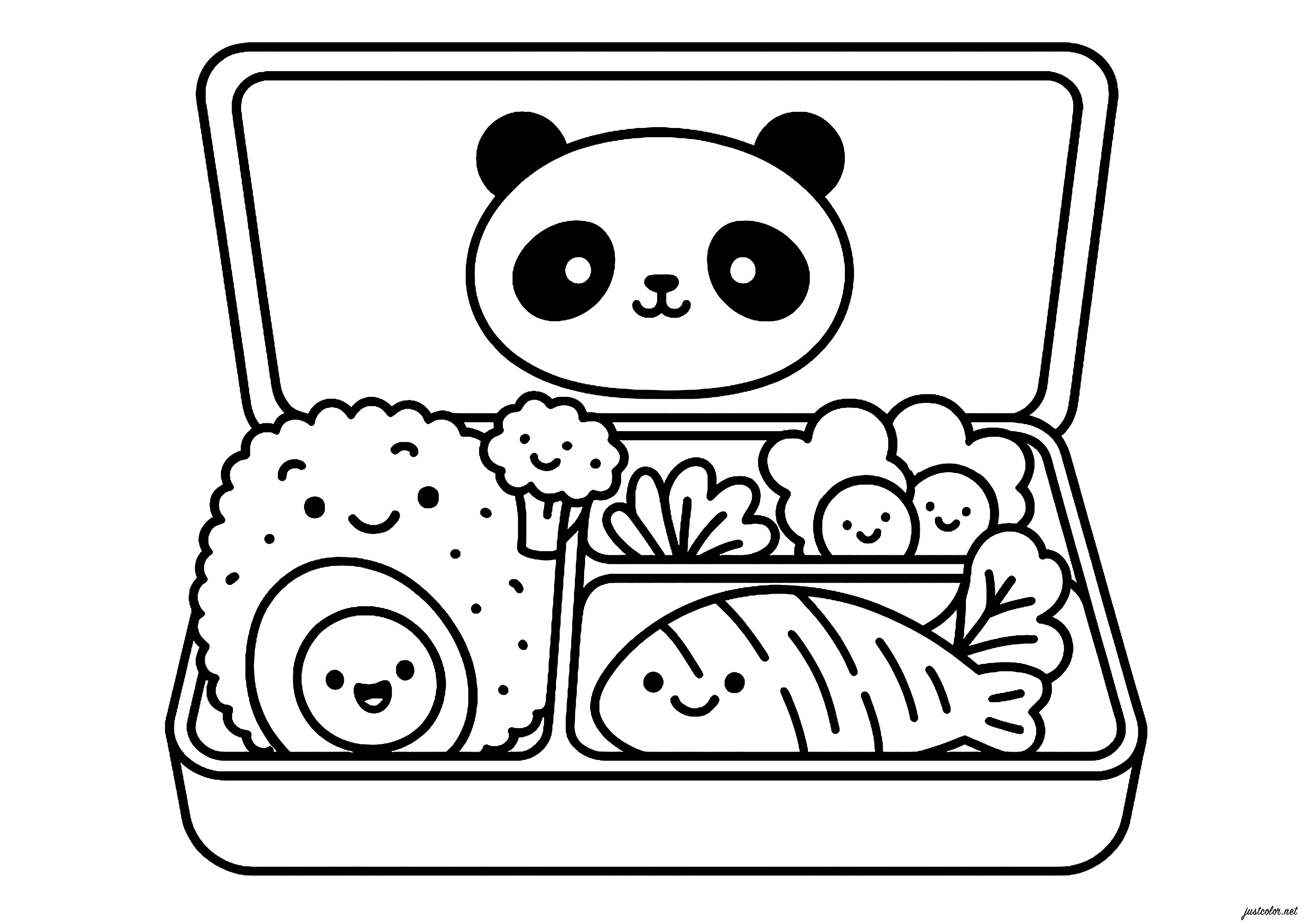 animais kawaii para pintar