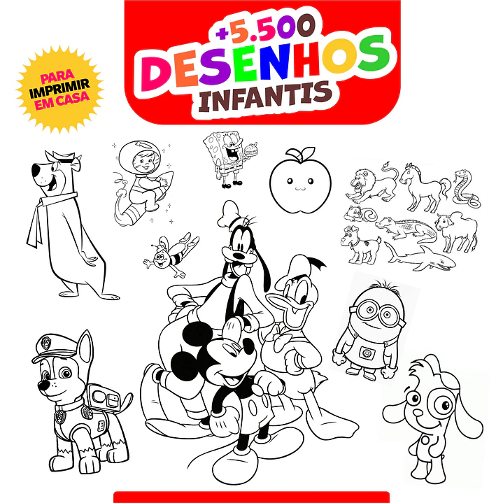 desenhos para atividades escolares