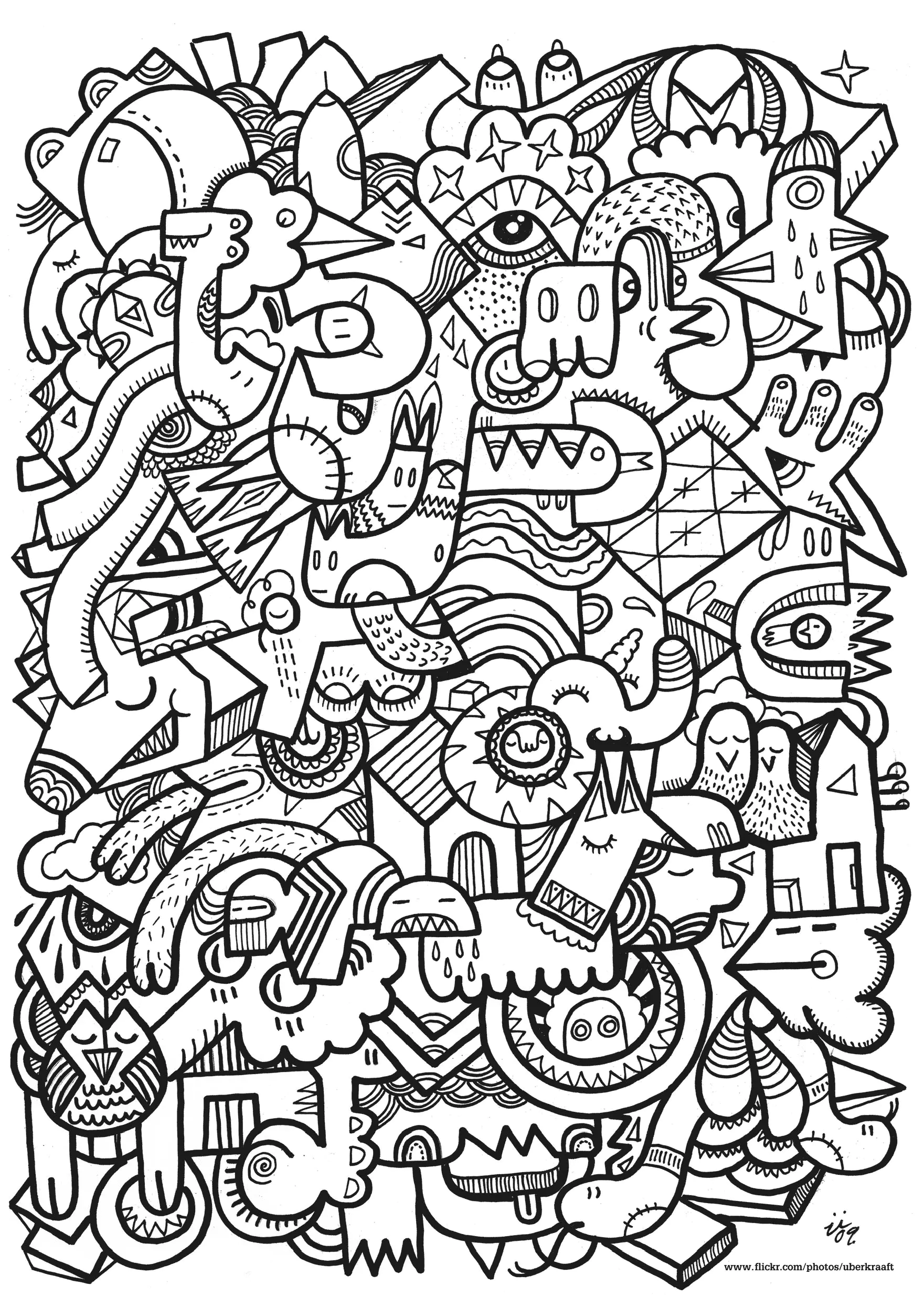 colorir animais detalhados