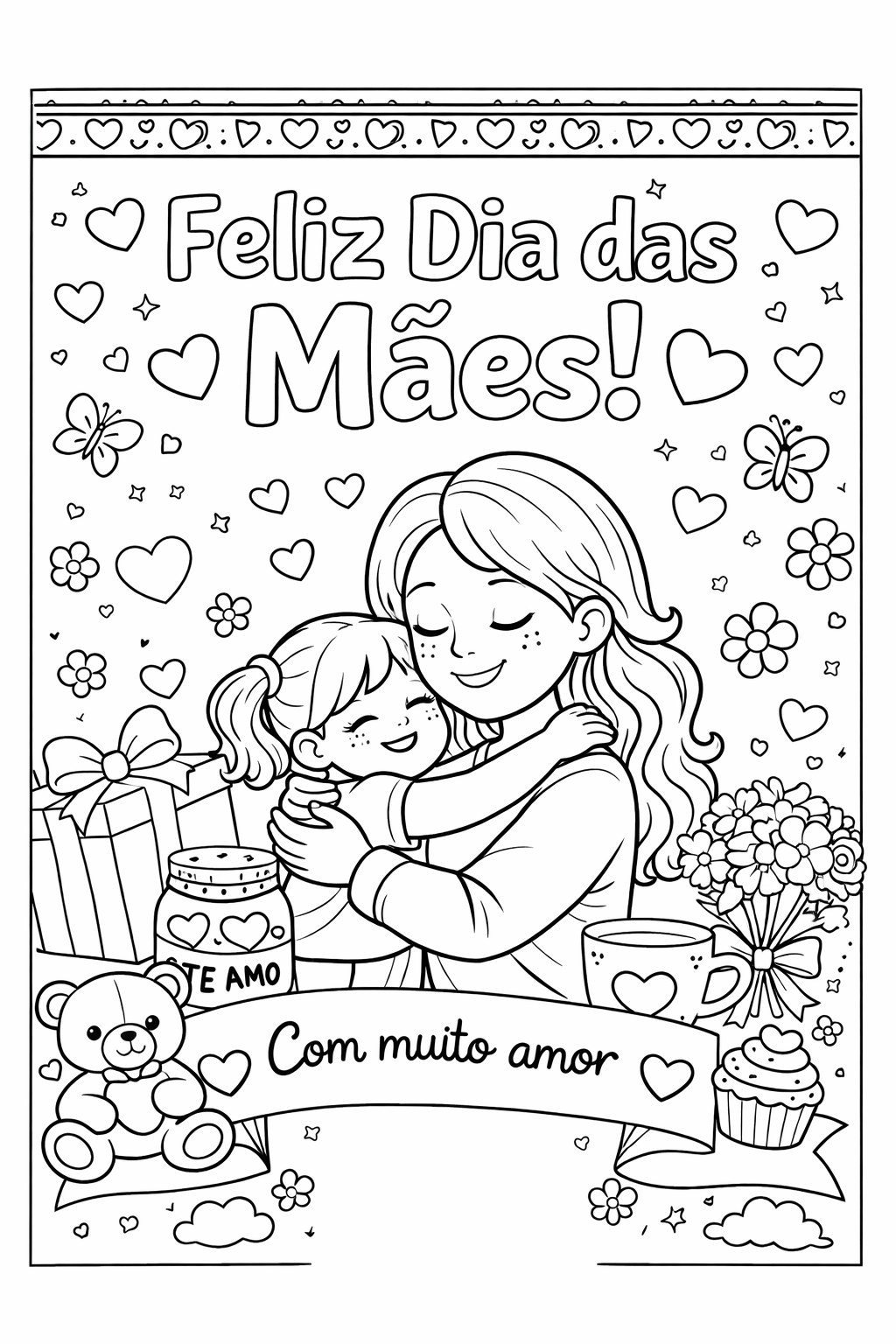 dia das maes para colorir 6