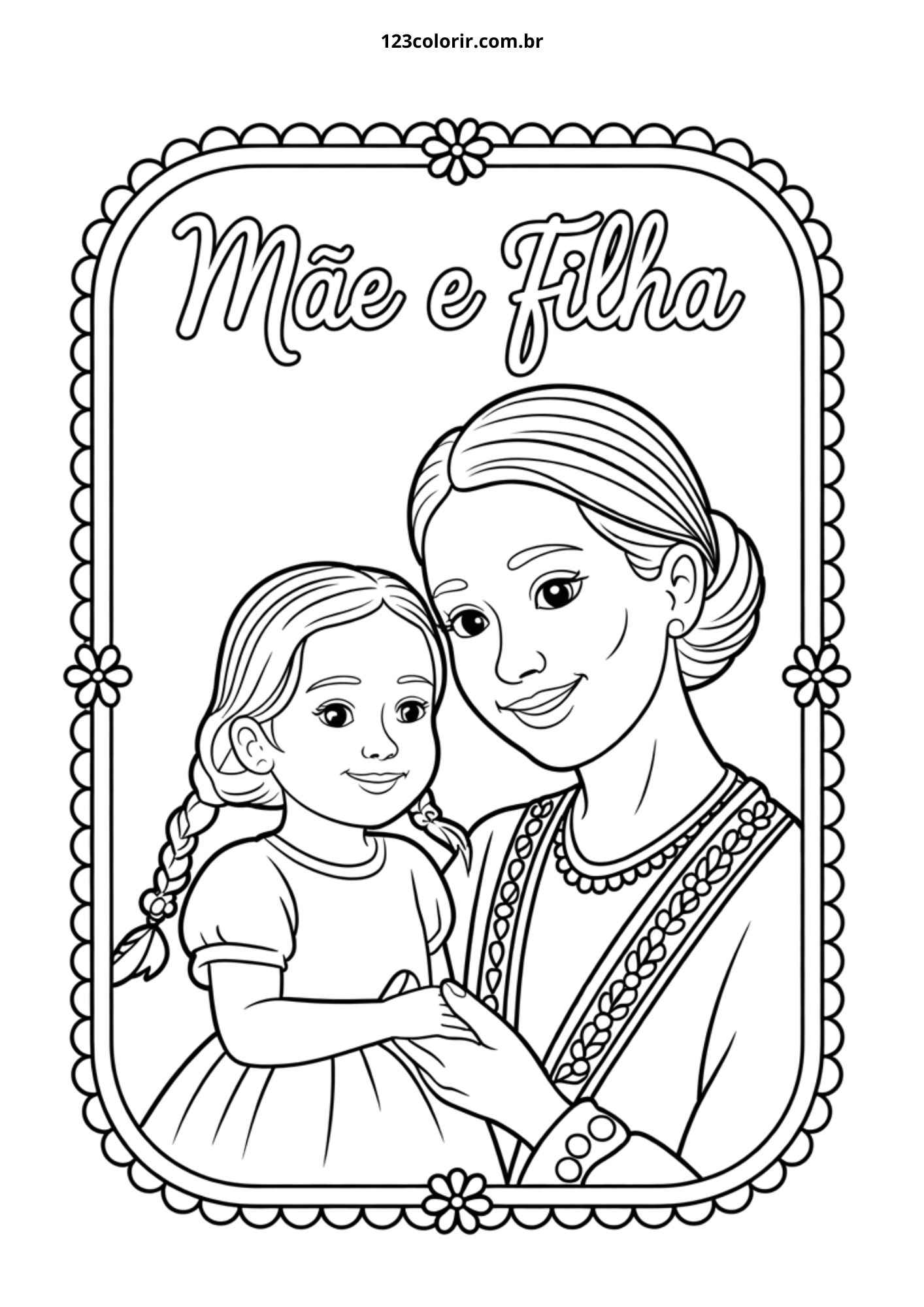 dia das maes para colorir 7