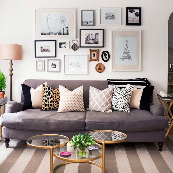 composição de quadros decorativos