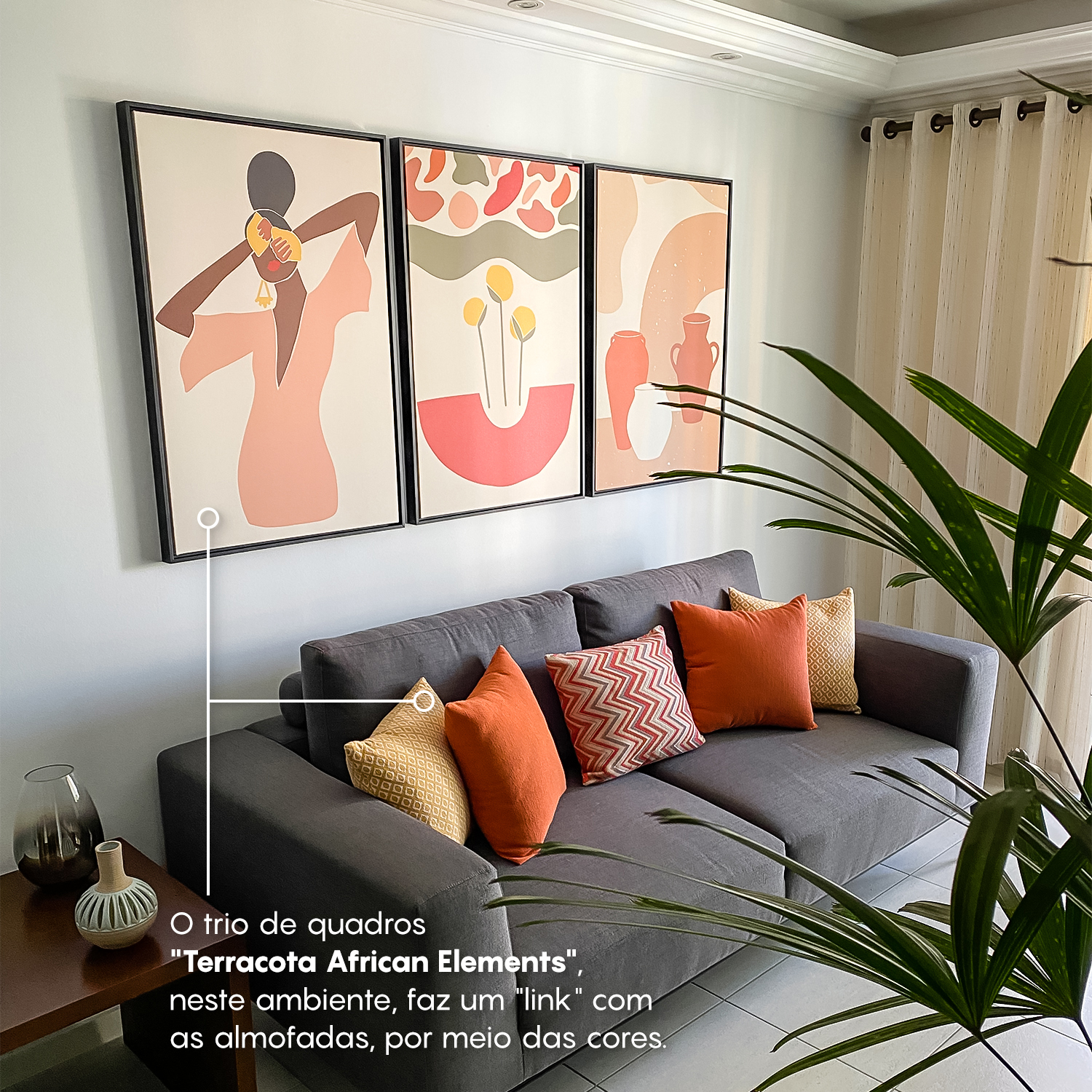 composição de quadros decorativos