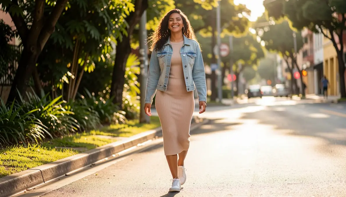 combinar tênis meia com vestido