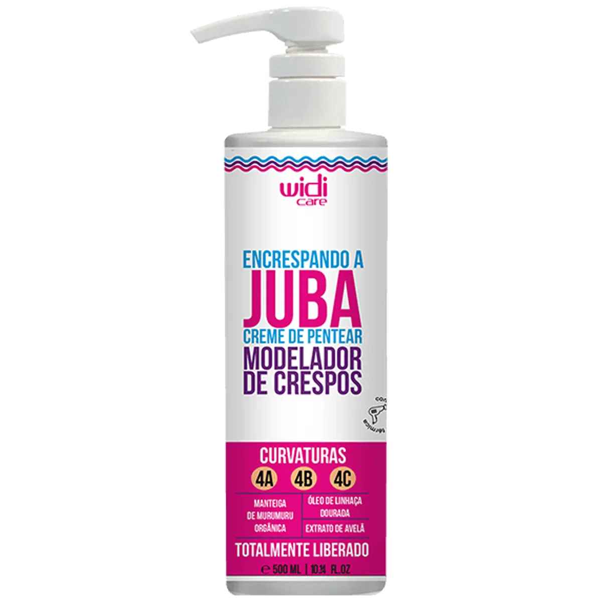 Creme de Pentear Ondulando a Juba Widi Care 500ml (curvaturas 2A, 2B, 2C)