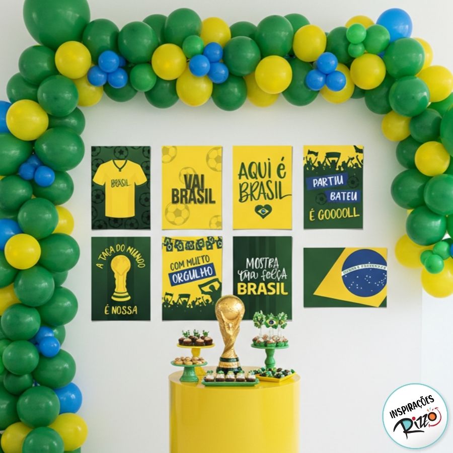 bandeira brasil decoração copa