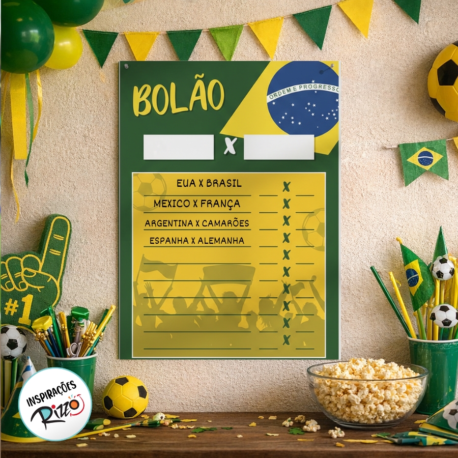 bandeira brasil decoração copa