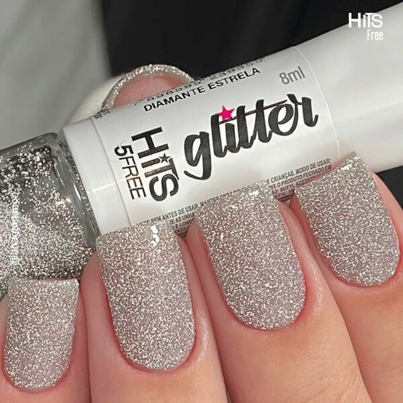 esmalte glitter rosa