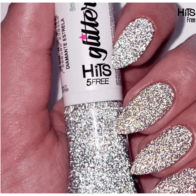esmalte glitter colorido