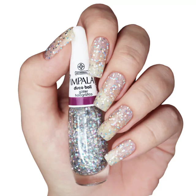 esmalte glitter colorido