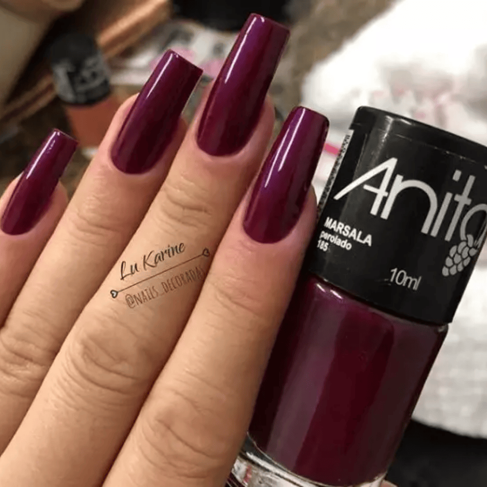 esmalte marsala perolado