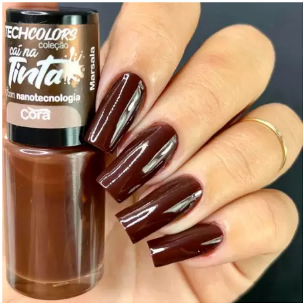 esmalte marsala perolado