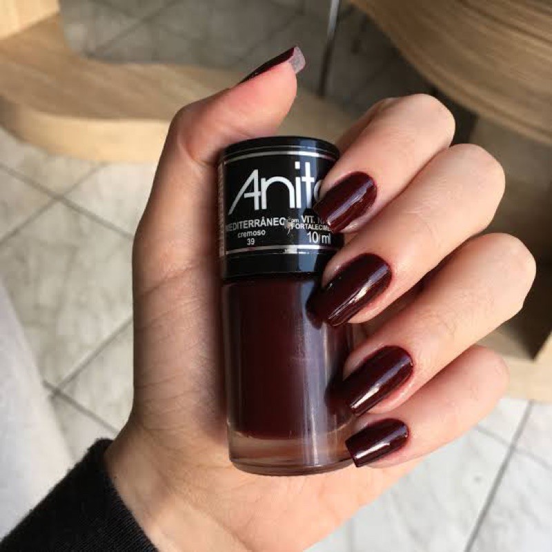 esmalte marsala longa duração