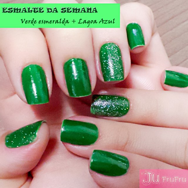 unha verde esmeralda