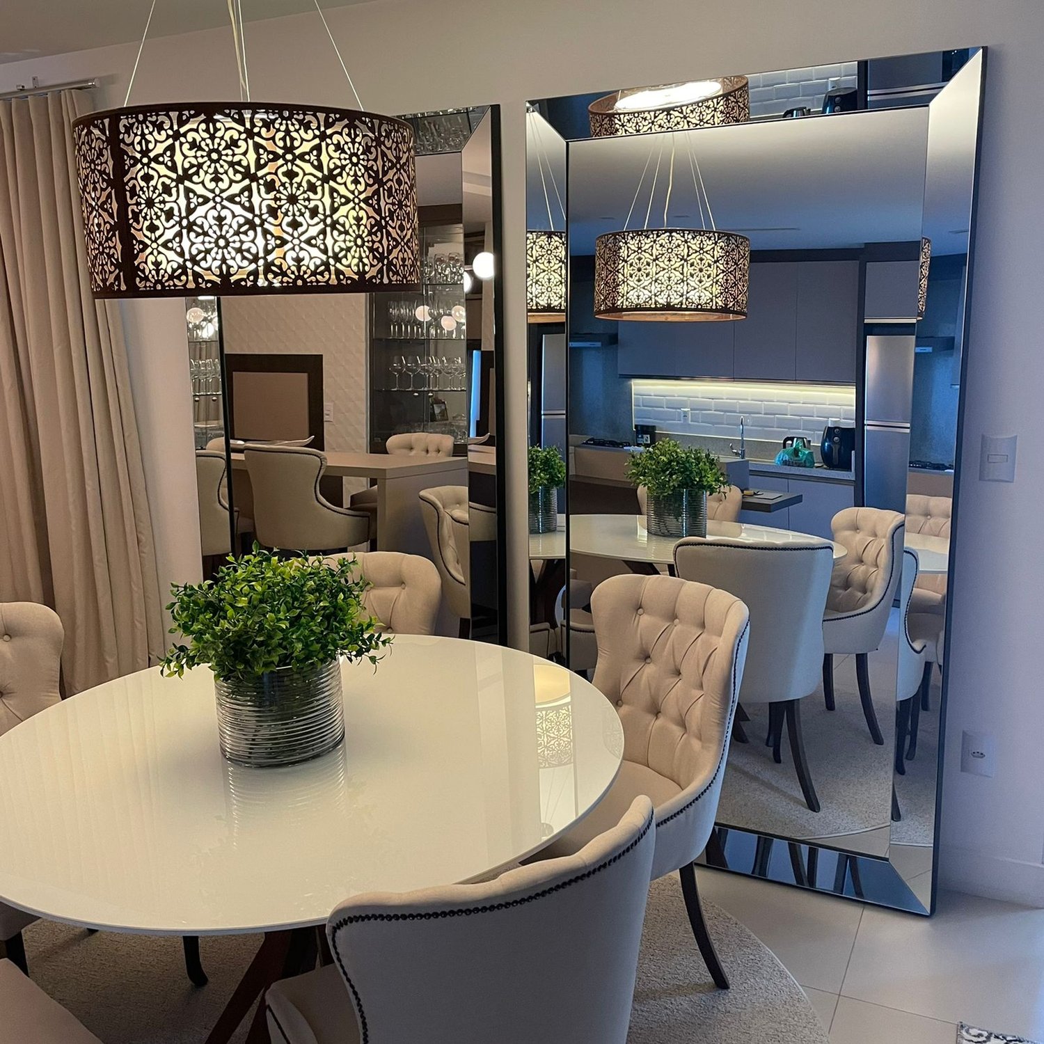 espelho sala de jantar grande