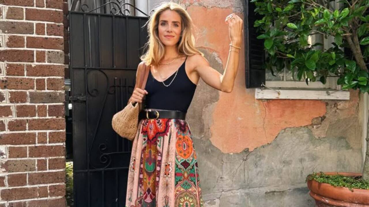 tendências saias estampadas
