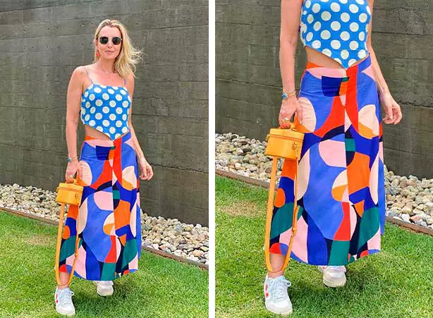 saia animal print combinações