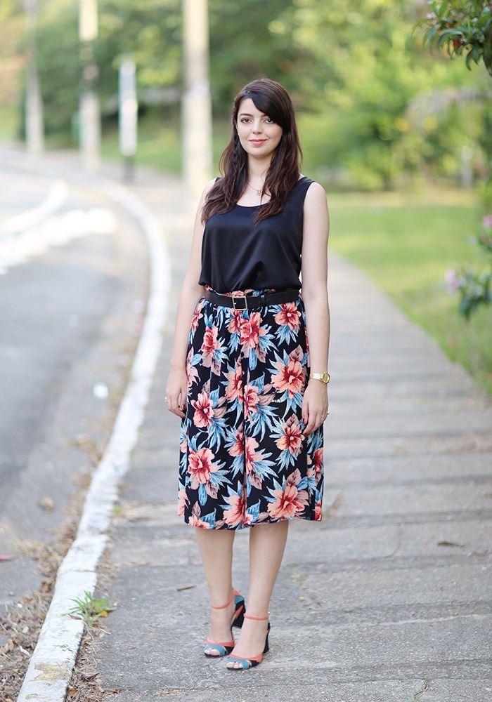 saia xadrez moda