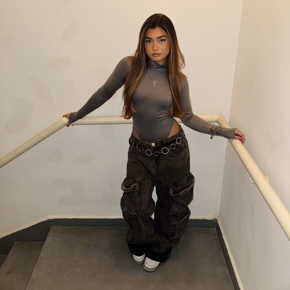 look com calça cargo