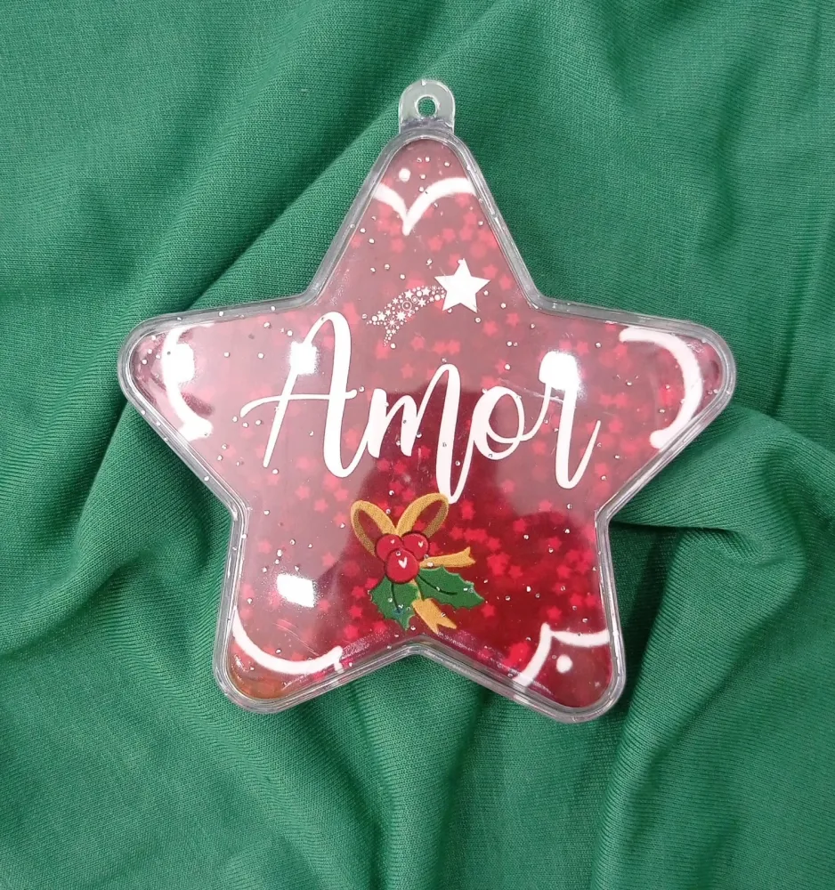 enfeite estrela de natal