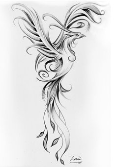Tatuagem de ave fênix