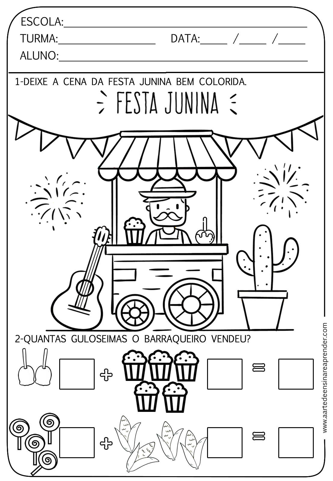 festa junina atividades 2