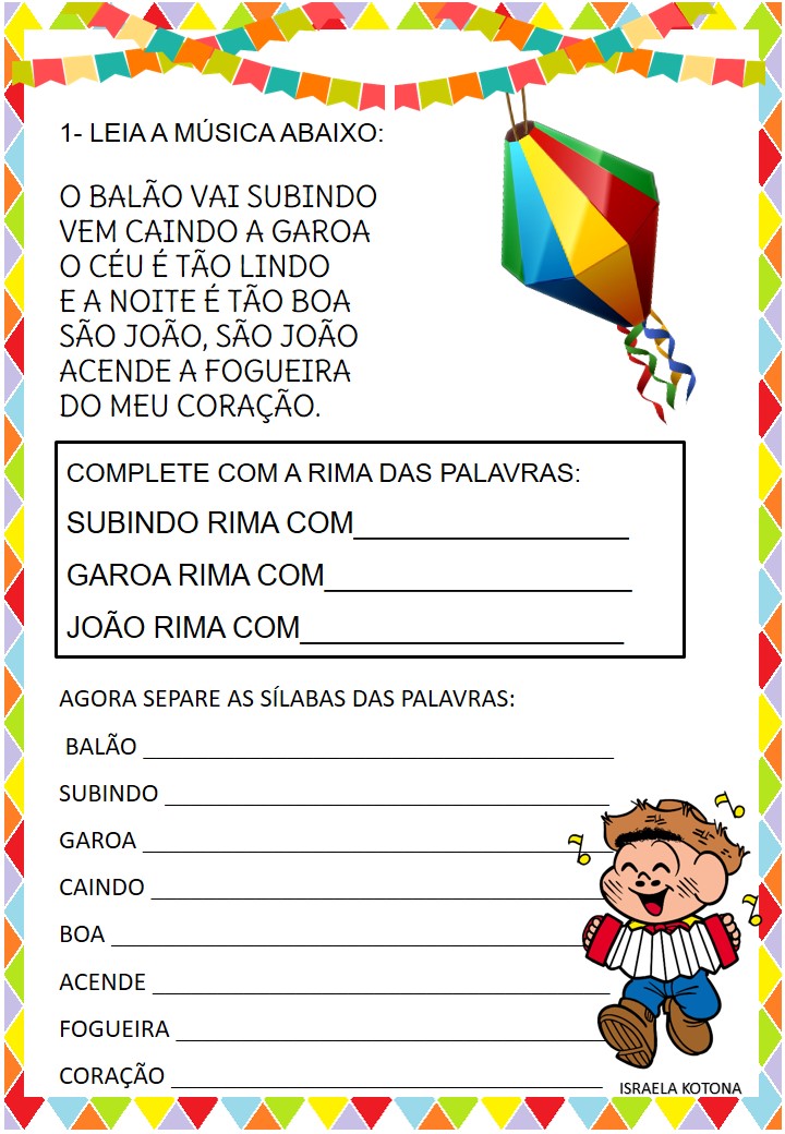 festa junina atividades 6