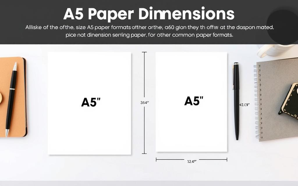 medida A5 papel
