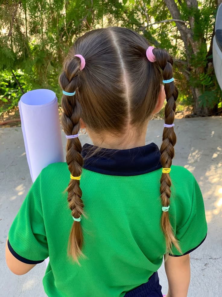 penteados para escola infantil