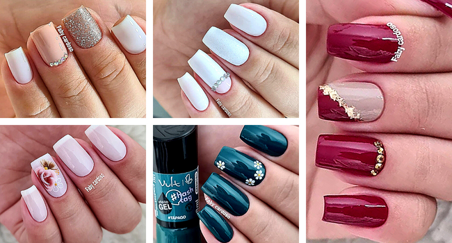 unhas decoradas para festa