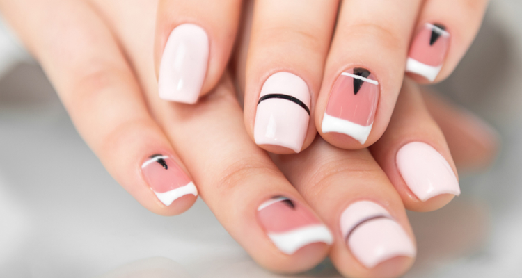 unhas decoradas francesinha