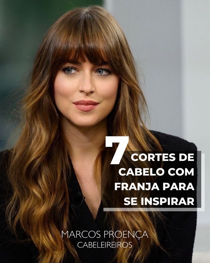 corte de cabelo com franja