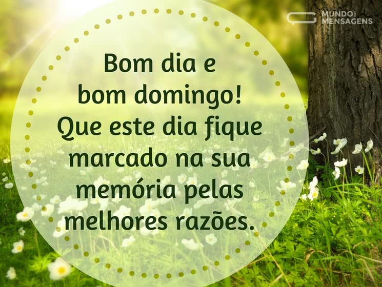 bom dia domingo com fé