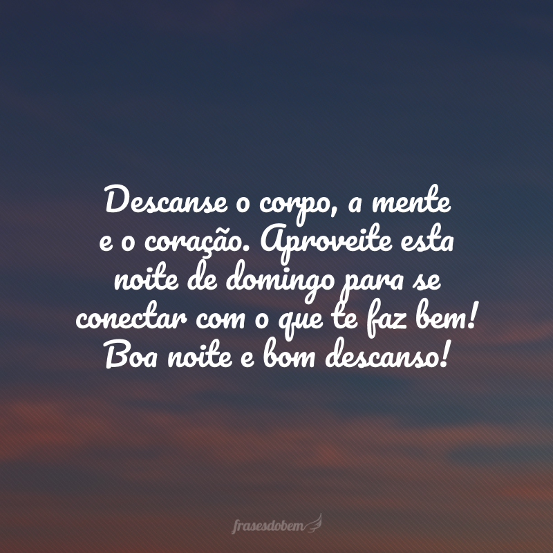 citações de descanso de domingo